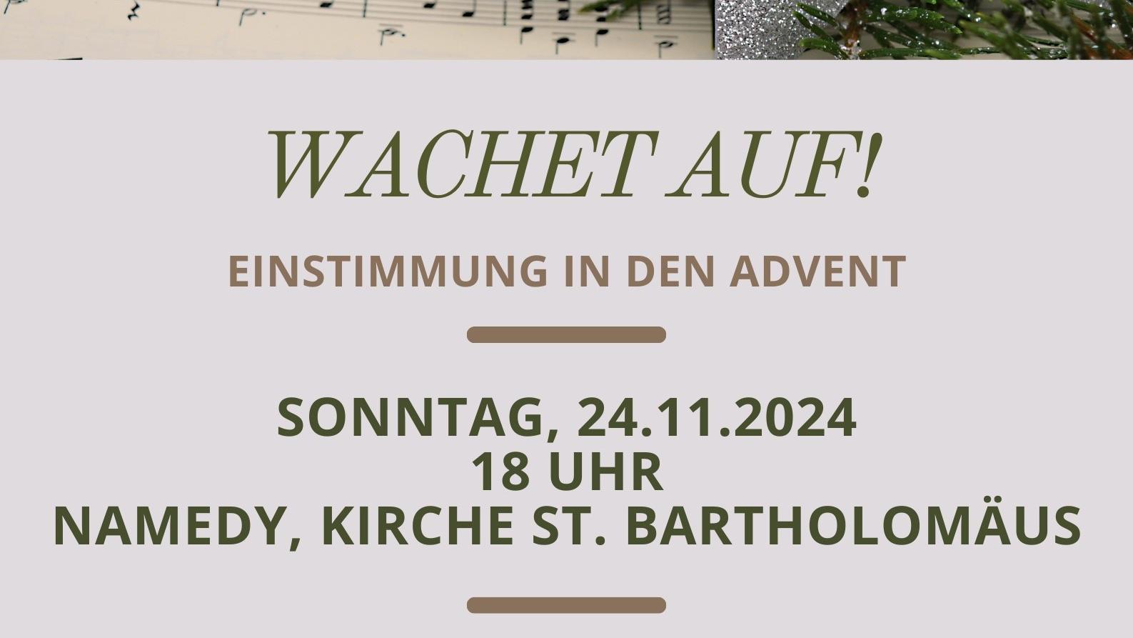 Plakat zur Einstimmung in den Advent