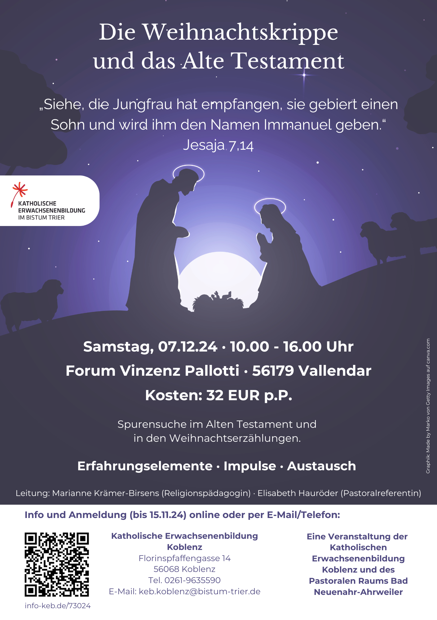 Bibelseminar-Advent Plakat