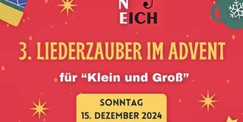 Plakat zum Liederzauber im Advent