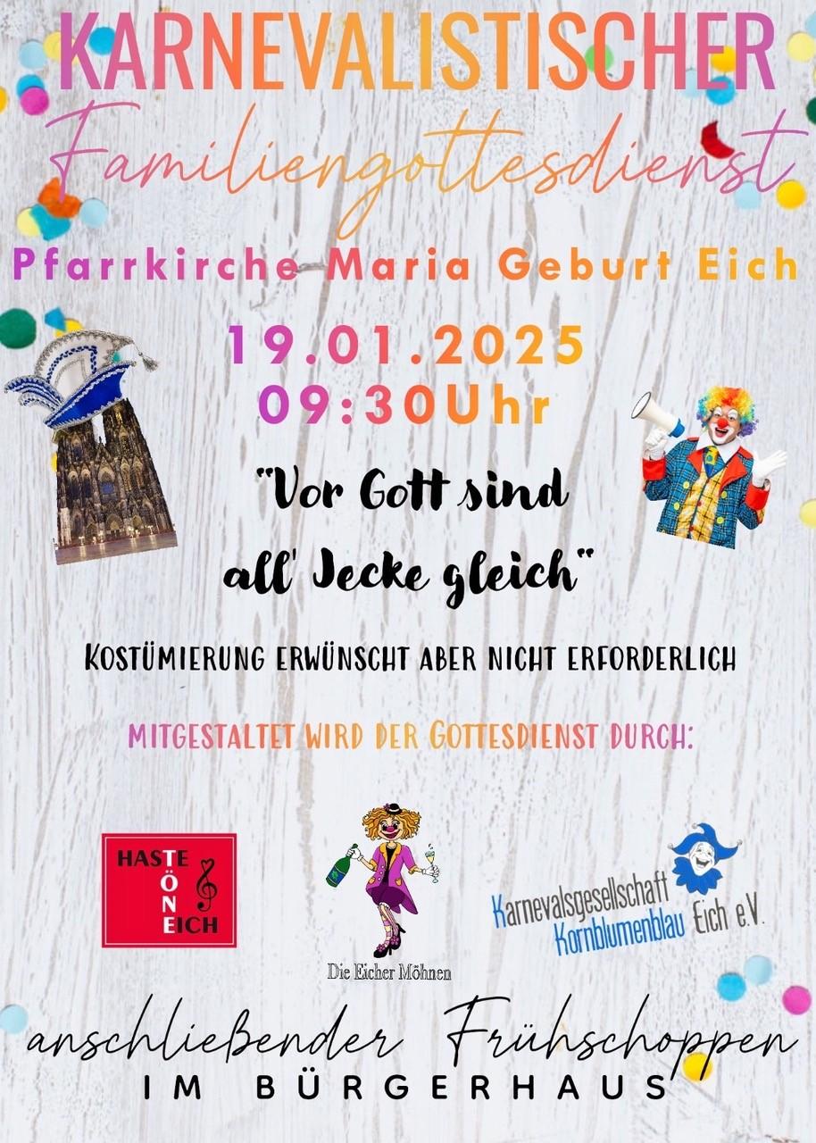 Karnevalistischer Familiengottesdienst